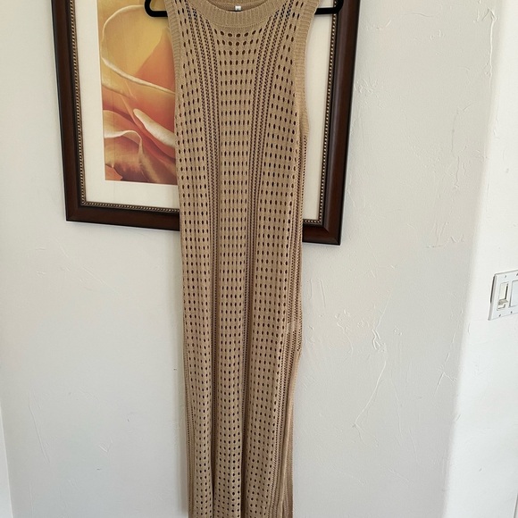 Crochet Knit Maxi Dress - Picture 3 of 8